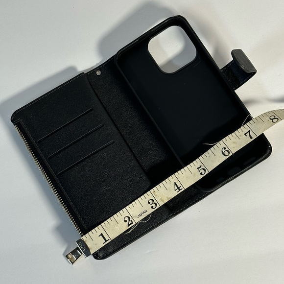 Black Cell Phone Case Wallet - Picture 6 of 6